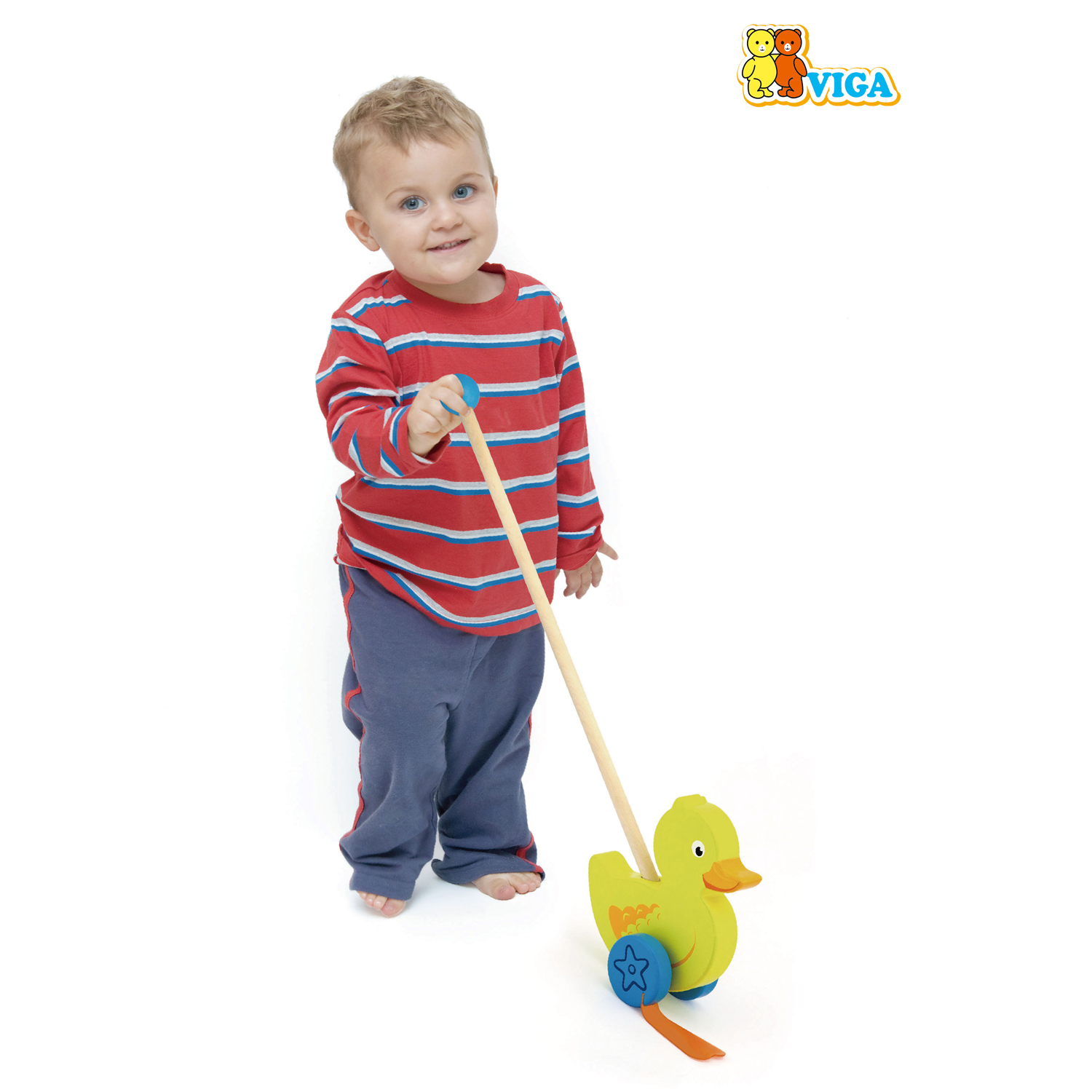 Push along toy duck New Classic Toys